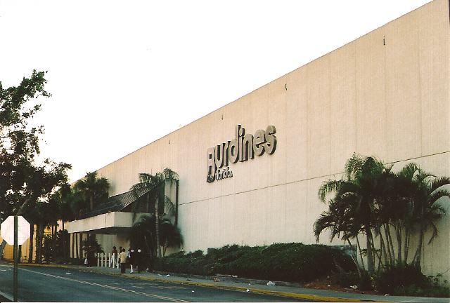 2004 photo of Burdine's at Palm Beach Mall in West Palm Beach, FL
