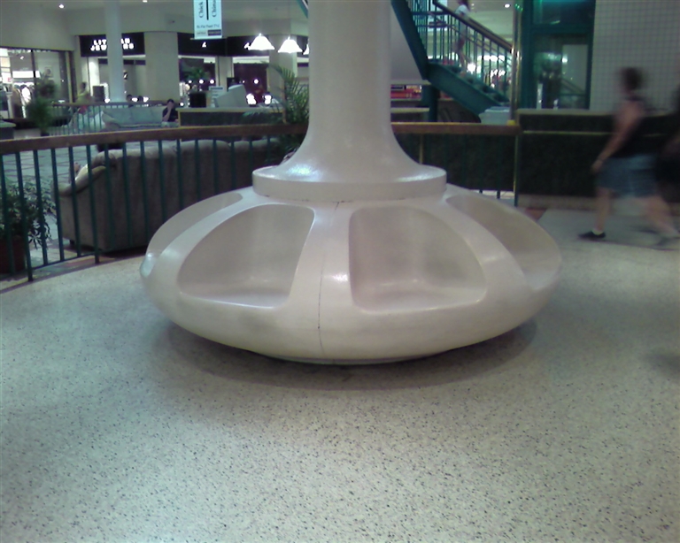 Bizarre benches at Berkshire Mall in Wyomissing (Reading), PA